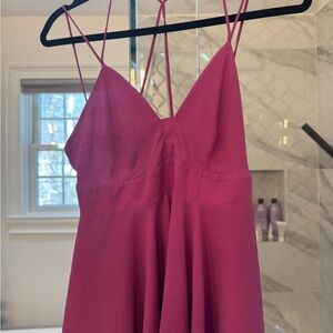 Express Pink Strappy Tank Top M